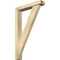 Ekena Millwork Traditional Block Rough Sawn Bracket w/ Offset Brace, Douglas Fir, 4"W x 20"D x 32"H BKT0402X20X32TRA05RDF - alternate 1